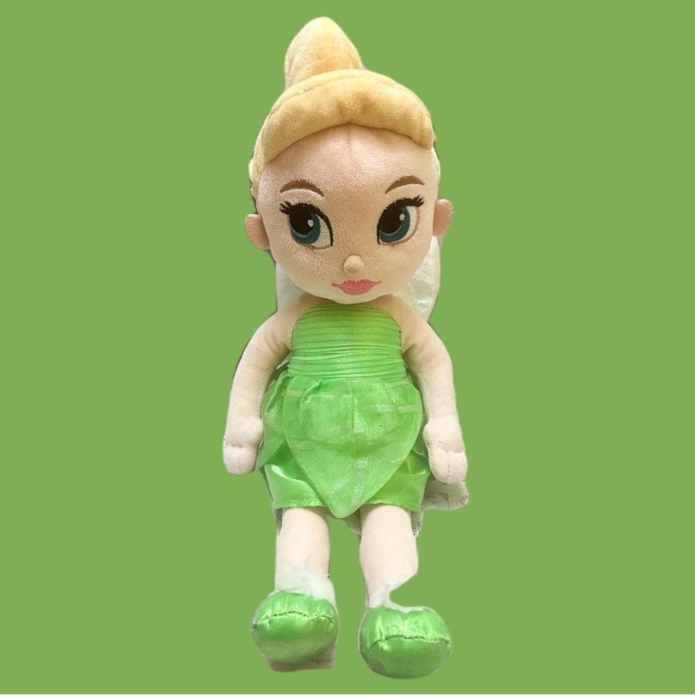 Disney Animators Tinkerbell Green Fairy Stuffed plush doll